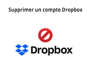 Suppression du compte Dropbox
