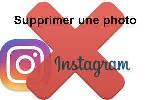 Supprimer une photo sur instagram