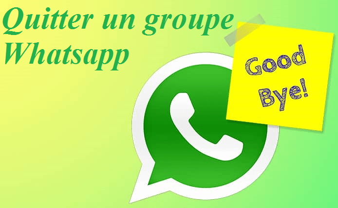 quitter un groupe whatsapp